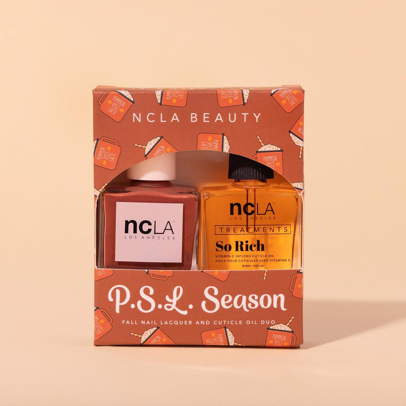 NCLA - Nail Set - PSL Season Lacquer & Cuticle Oil Duo - Nail Lacquer - Nail Polish at Beyond Polish