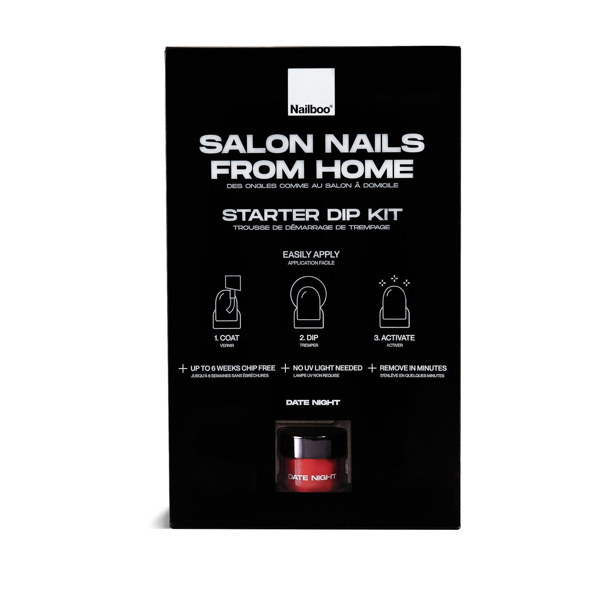 Nailboo - Dip Powder Kit - Date Night - #0001 - Dipping Powder - Nail Polish at Beyond Polish