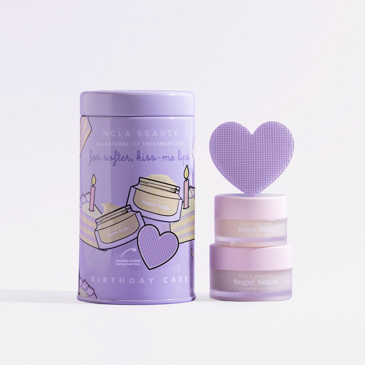 NCLA - Lip Care Duo + Lip Scrubber - Birthday Cake - Lips - Nail Polish at Beyond Polish