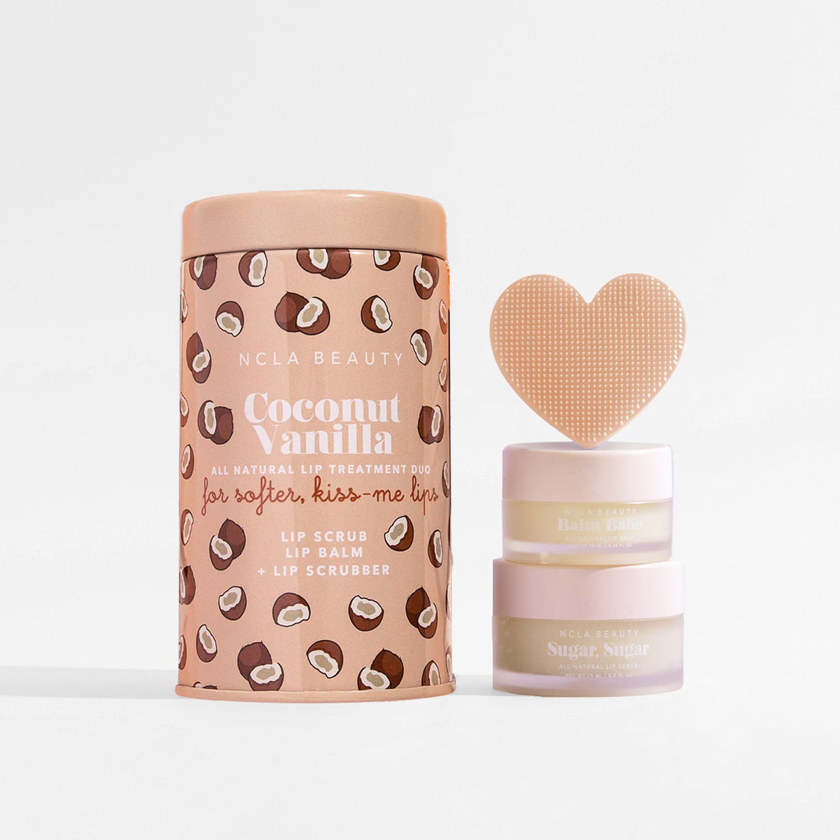 NCLA - Lip Care Duo + Lip Scrubber - Coconut Vanilla - Lips - Nail Polish at Beyond Polish