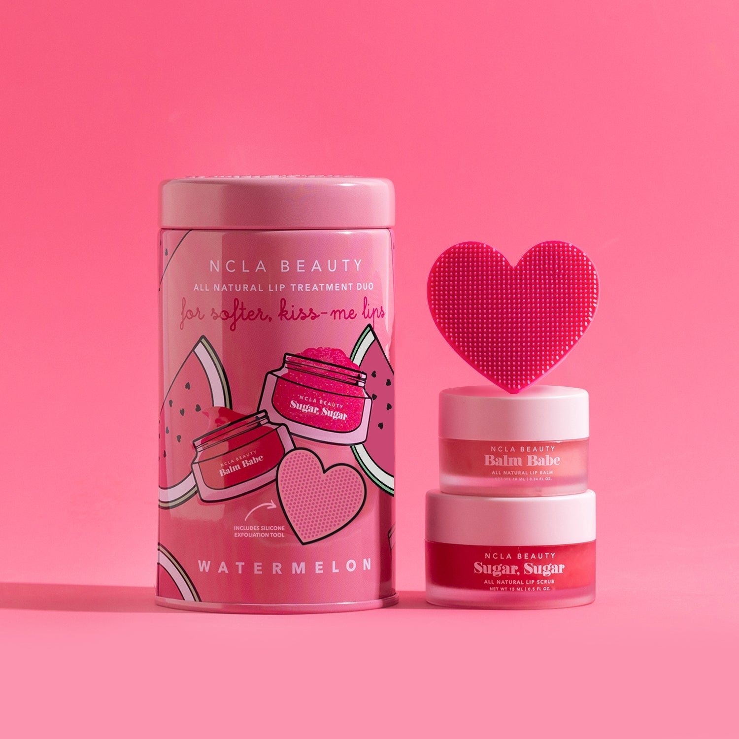 NCLA - Lip Care Duo + Lip Scrubber - Watermelon - Lips - Nail Polish at Beyond Polish