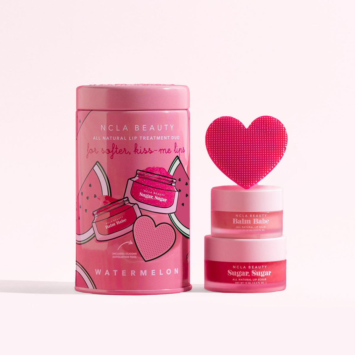 NCLA - Lip Care Duo + Lip Scrubber - Watermelon - Lips - Nail Polish at Beyond Polish