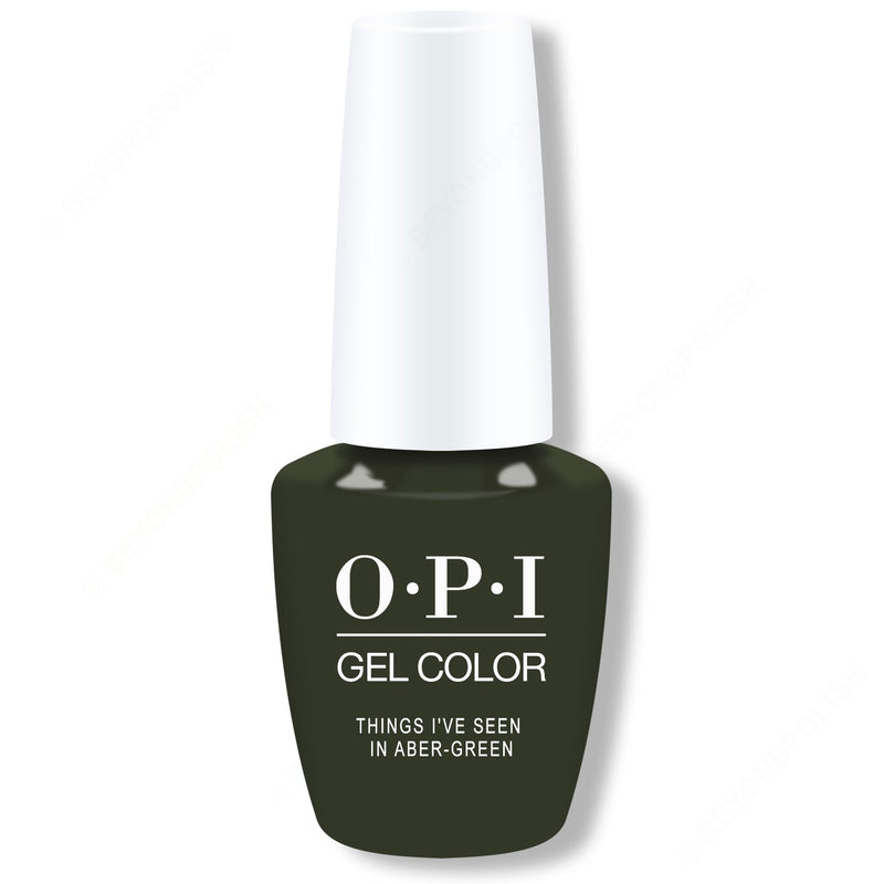 OPI GelColor - Things I've Seen In Aber-green 0.5 oz - #GCU15 - Gel Polish - Nail Polish at Beyond Polish