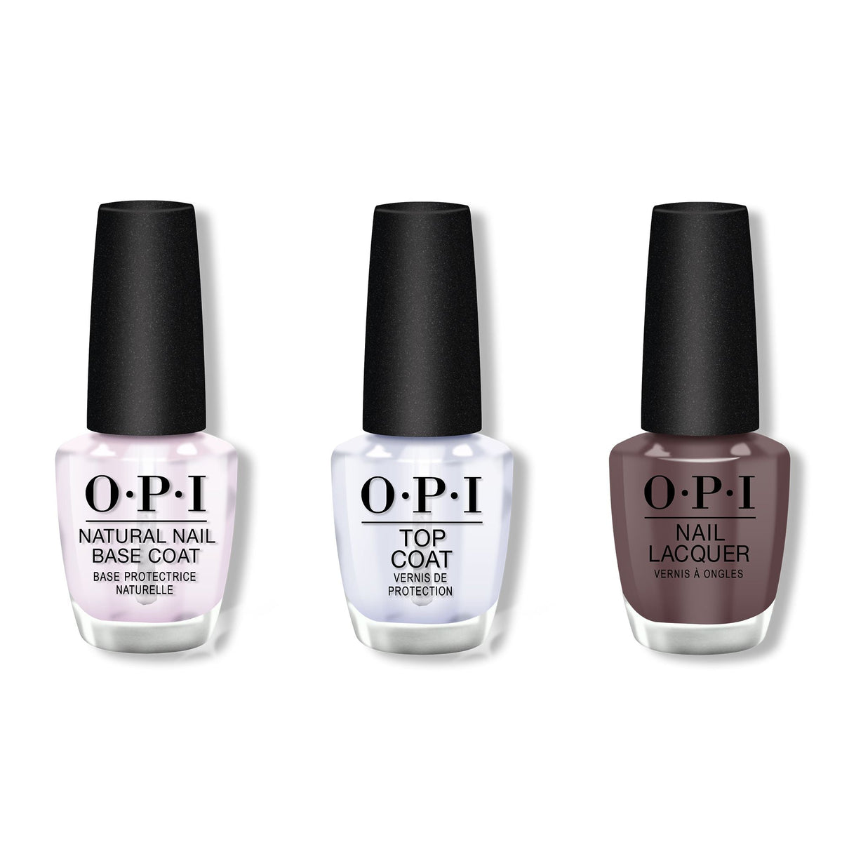 OPI - Nail Lacquer Combo - Base, Top & You Don't Know Jacques! 0.5 oz - #NLF15 - Nail Lacquer - Nail Polish at Beyond Polish