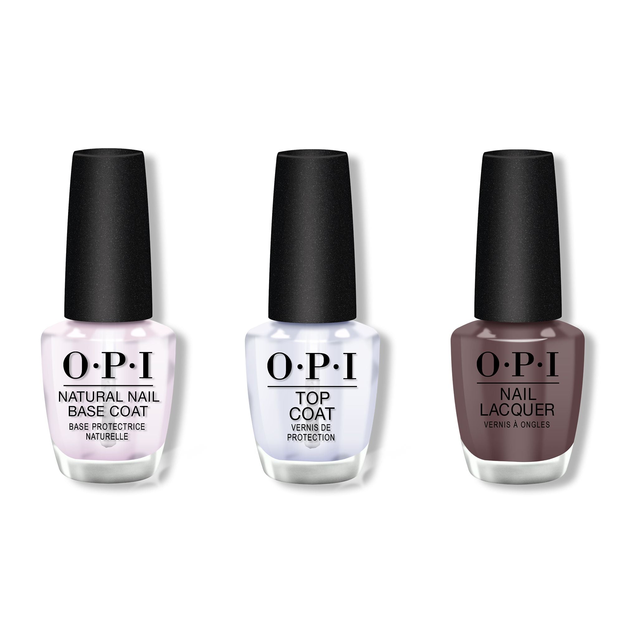 OPI - Nail Lacquer Combo - Base, Top & You Don't Know Jacques! 0.5 oz - #NLF15 - Nail Lacquer - Nail Polish at Beyond Polish