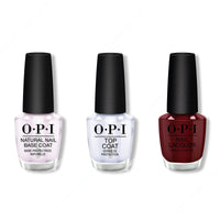 OPI - Nail Lacquer Combo - Base, Top & Complimentary Wine 0.5 oz - #NLMI12 - Nail Lacquer - Nail Polish at Beyond Polish