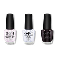 OPI - Nail Lacquer Combo - Base, Top & Lincoln Park After Dark 0.5 oz - #NLW42 - Nail Lacquer - Nail Polish at Beyond Polish