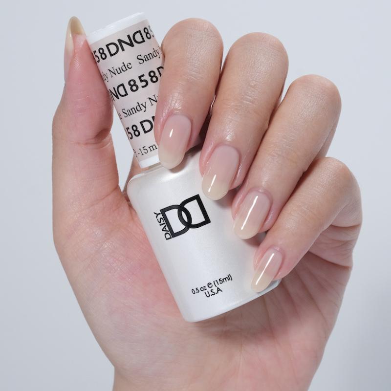 DND - Gel & Lacquer - Sandy Nude - #858 - Gel & Lacquer Polish - Nail Polish at Beyond Polish