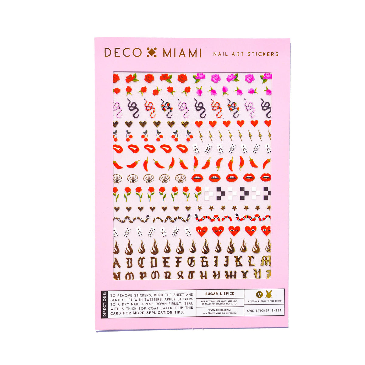 Deco Beauty - Nail Art Stickers - Sugar & Spice - Nail Art - Nail Polish at Beyond Polish