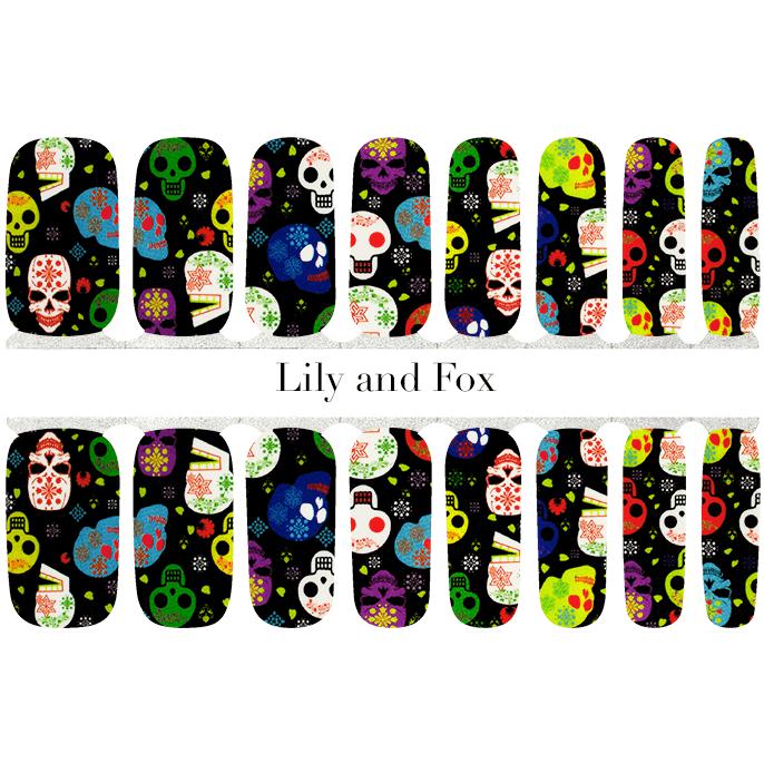 Lily And Fox - Nail Wrap - Day Of The Dead - Nail Wrap - Nail Polish at Beyond Polish