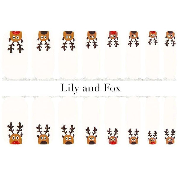 Lily And Fox - Nail Wrap - Rudolph! - Nail Wrap - Nail Polish at Beyond Polish