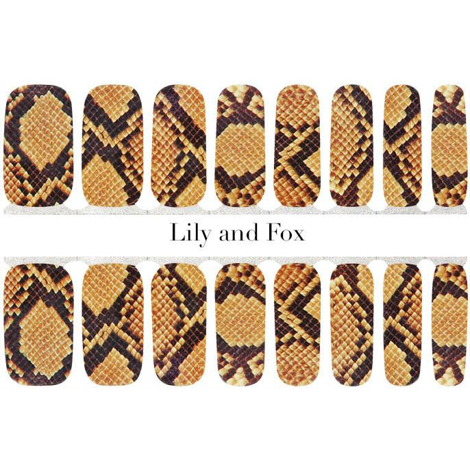 Lily And Fox - Nail Wrap - Python Print - Nail Wrap - Nail Polish at Beyond Polish