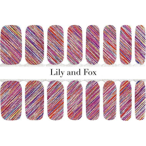 Lily And Fox - Nail Wrap - Rainbow City Lights (Glitter) - Nail Wrap - Nail Polish at Beyond Polish