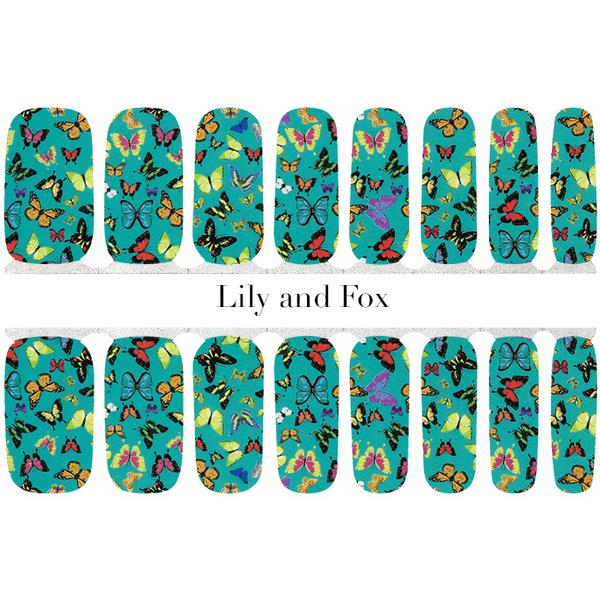 Lily and Fox - Nail Wrap - Butterfly Kisses - Nail Wrap - Nail Polish at Beyond Polish