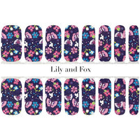 Lily and Fox - Nail Wrap - Springtime Blues - Nail Wrap - Nail Polish at Beyond Polish