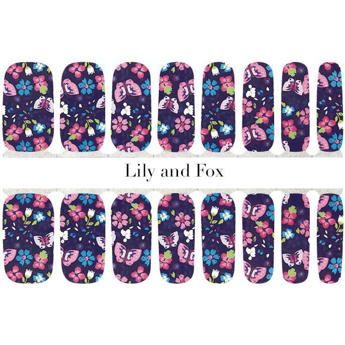 Lily and Fox - Nail Wrap - Springtime Blues - Nail Wrap - Nail Polish at Beyond Polish