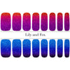 Lily And Fox - Nail Wrap - Swimming At Sunset (Glitter) - Nail Wrap - Nail Polish at Beyond Polish