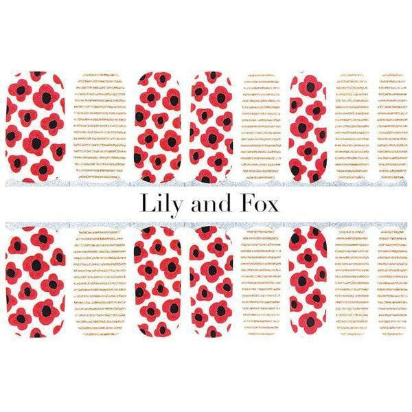 Lily and Fox - Nail Wrap - Poppy Party - Nail Wrap - Nail Polish at Beyond Polish