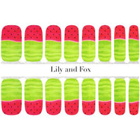 Lily And Fox - Nail Wrap - Watermelon Queen - Nail Wrap - Nail Polish at Beyond Polish