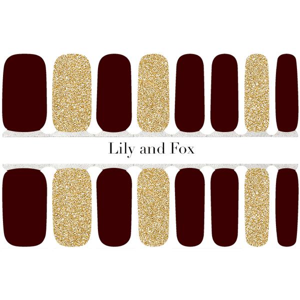 Lily And Fox - Nail Wrap - Black Gold - Nail Wrap - Nail Polish at Beyond Polish