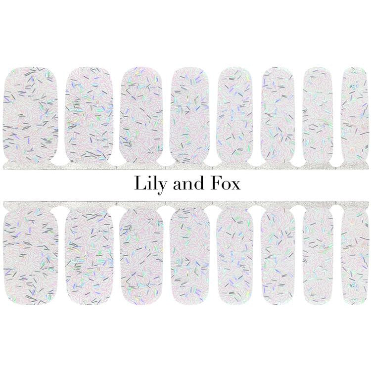 Lily And Fox - Nail Wrap - Cosmic Confetti (Holo Transparent) - Nail Wrap - Nail Polish at Beyond Polish