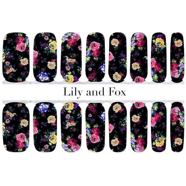 Lily And Fox - Nail Wrap - Night Garden - Nail Wrap - Nail Polish at Beyond Polish