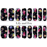 Lily And Fox - Nail Wrap - Night Garden - Nail Wrap - Nail Polish at Beyond Polish