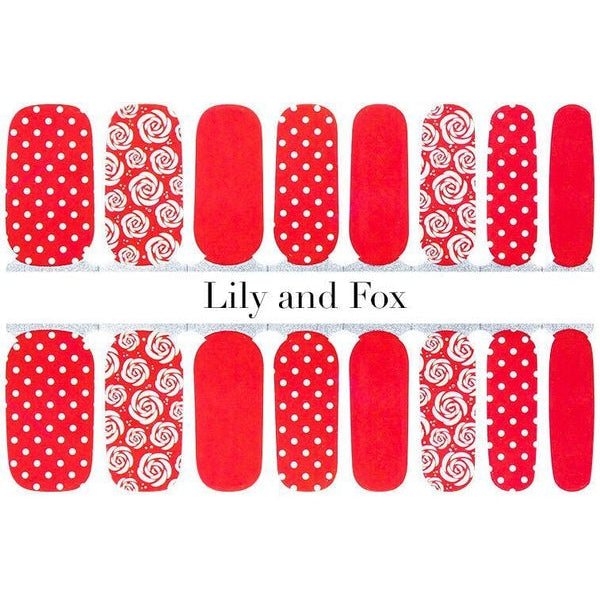 Lily and Fox - Nail Wrap - Ruby Bloom - Nail Wrap - Nail Polish at Beyond Polish