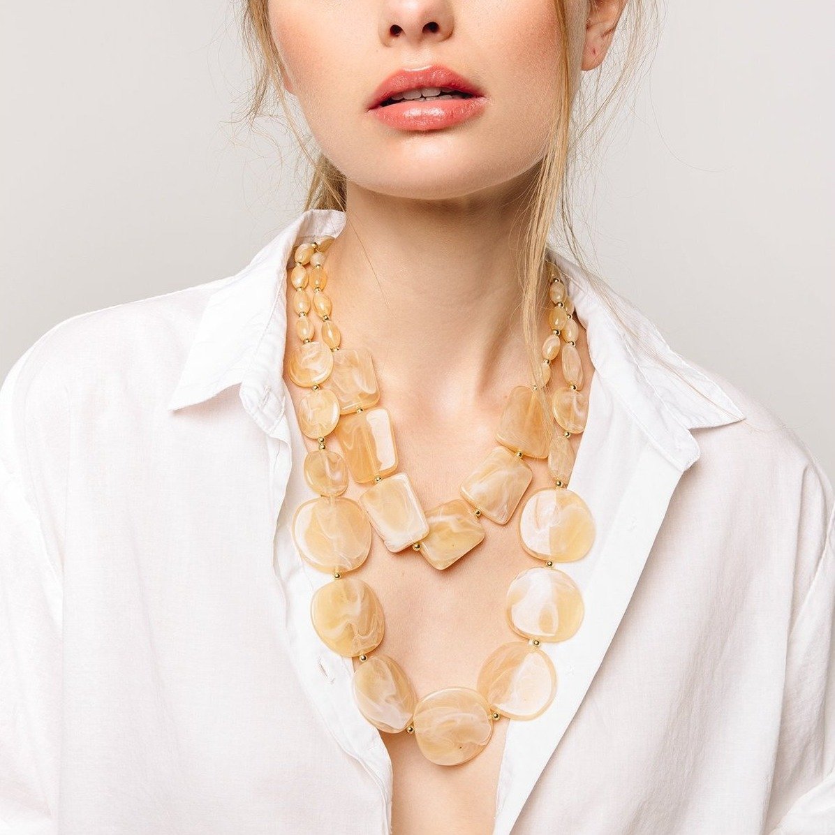 Allure Layered Statement Necklace - Necklaces - Nail Polish at Beyond Polish