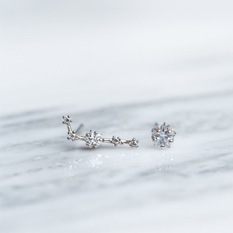 Aries 24k White Gold Plated Studs - Earrings - Nail Polish at Beyond Polish