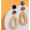 Bamboo Drop Earrings - Earrings - Nail Polish at Beyond Polish