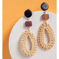 Bamboo Drop Earrings - Earrings - Nail Polish at Beyond Polish
