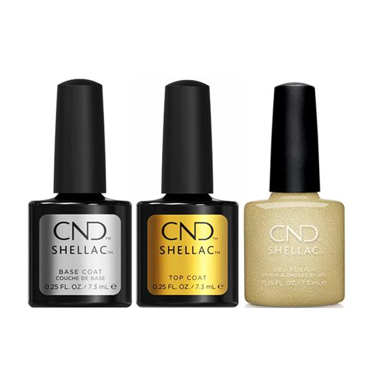 CND - Shellac Combo - Base, Top & Glitter Sneakers - Gel Polish - Nail Polish at Beyond Polish