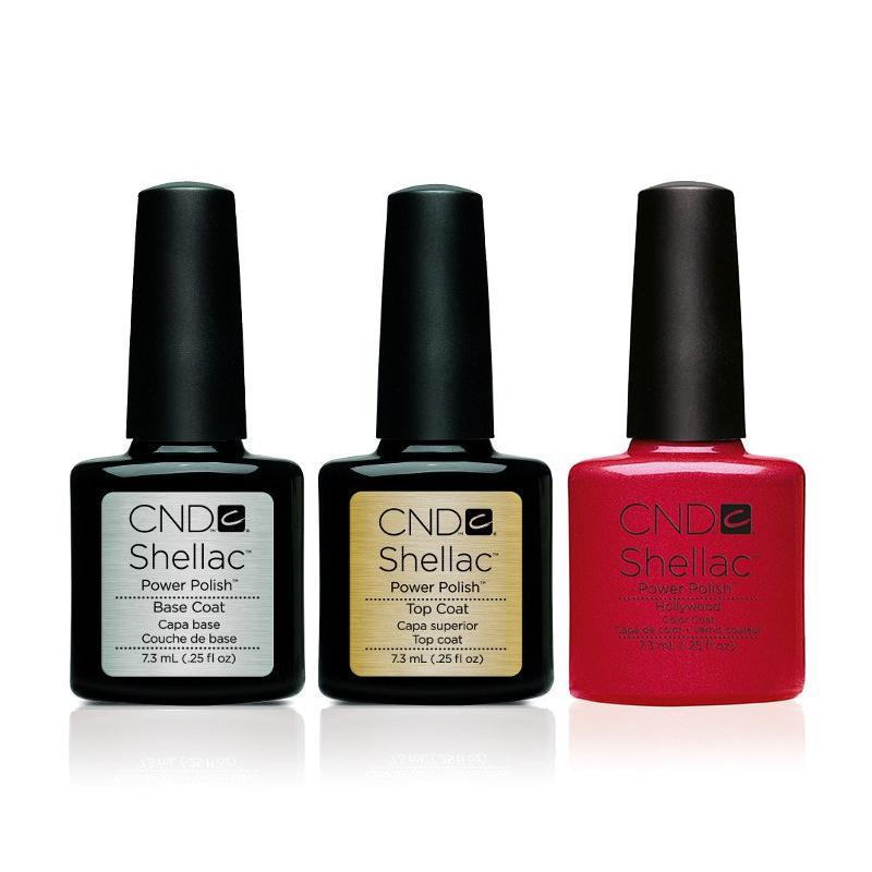 CND - Shellac Combo - Base, Top & Hollywood - Gel Polish - Nail Polish at Beyond Polish