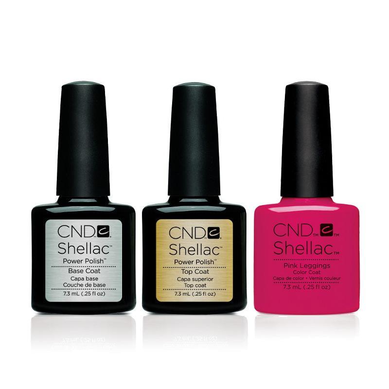 CND - Shellac Combo - Base, Top & Pink Leggings - Gel Polish - Nail Polish at Beyond Polish