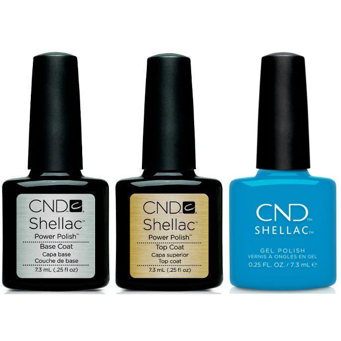 CND - Shellac Combo - Base, Top & Pop-Up Pool Party - Gel Polish - Nail Polish at Beyond Polish