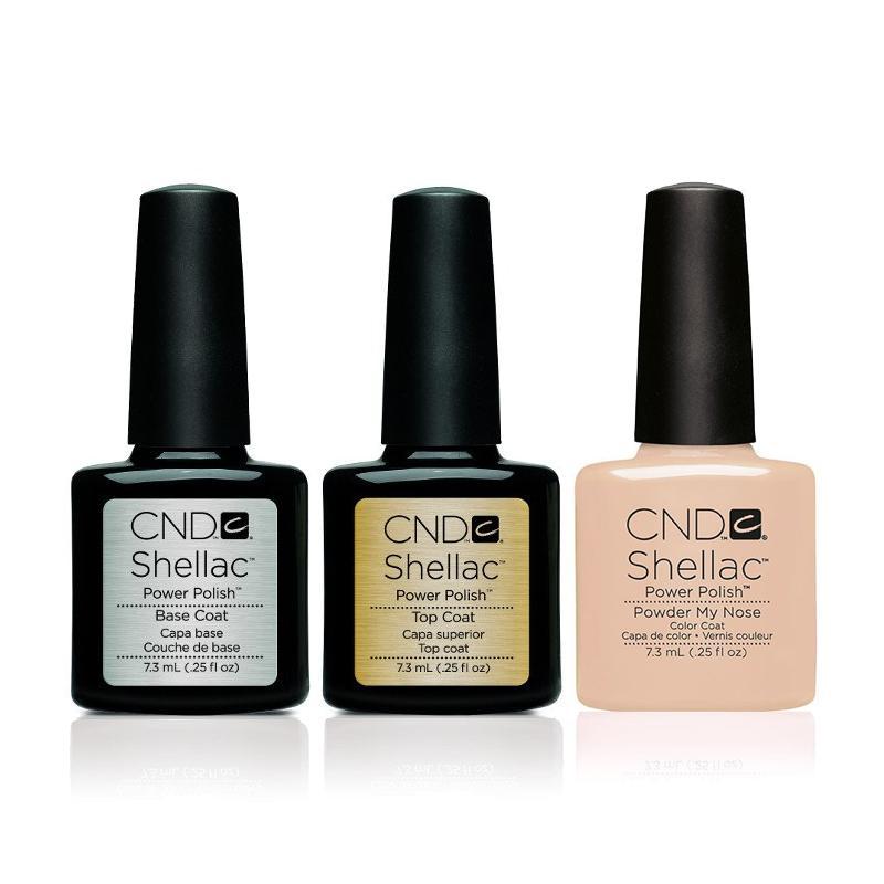 CND - Shellac Combo - Base, Top & Powder My Nose - Gel Polish - Nail Polish at Beyond Polish
