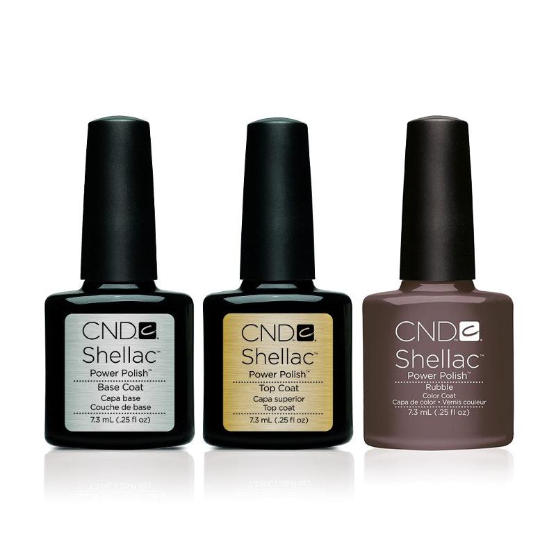 CND - Shellac Combo - Base, Top & Rubble - Gel Polish - Nail Polish at Beyond Polish