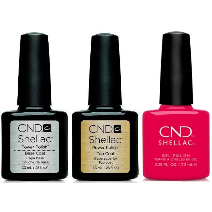 CND - Shellac Combo - Base, Top & Sangria at Sunset - Gel Polish - Nail Polish at Beyond Polish