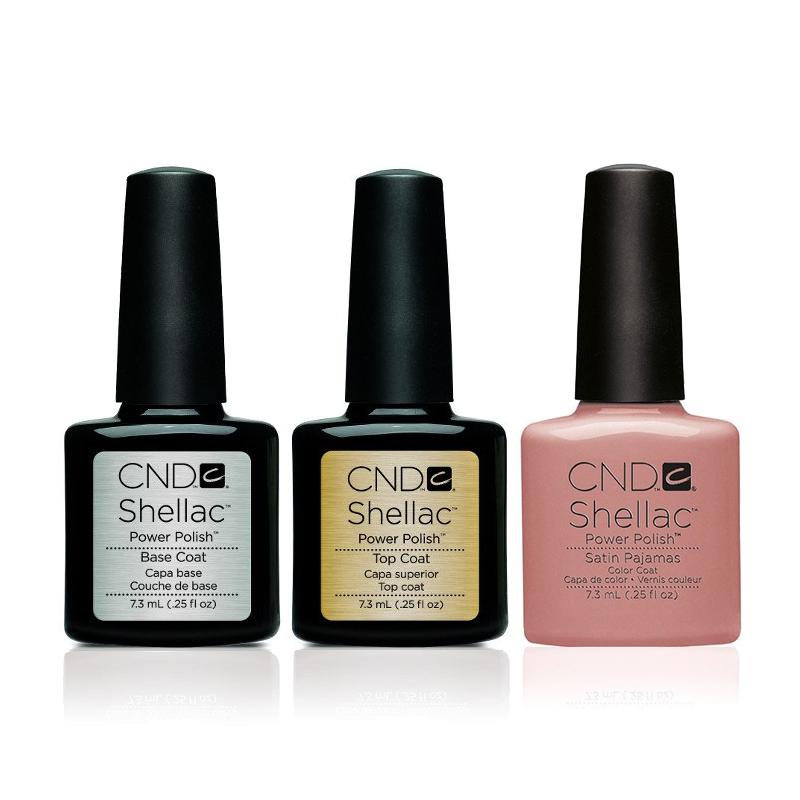 CND - Shellac Combo - Base, Top & Satin Pajamas - Gel Polish - Nail Polish at Beyond Polish