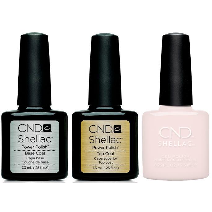 CND - Shellac Combo - Base, Top & Satin Slippers - Gel Polish - Nail Polish at Beyond Polish