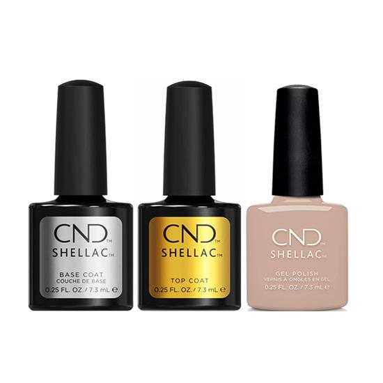 CND - Shellac Combo - Base, Top & Silk Slip Dress - Gel Polish - Nail Polish at Beyond Polish