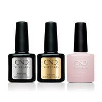 CND - Shellac Combo - Base, Top & Soiree Strut - Gel & Lacquer Polish - Nail Polish at Beyond Polish
