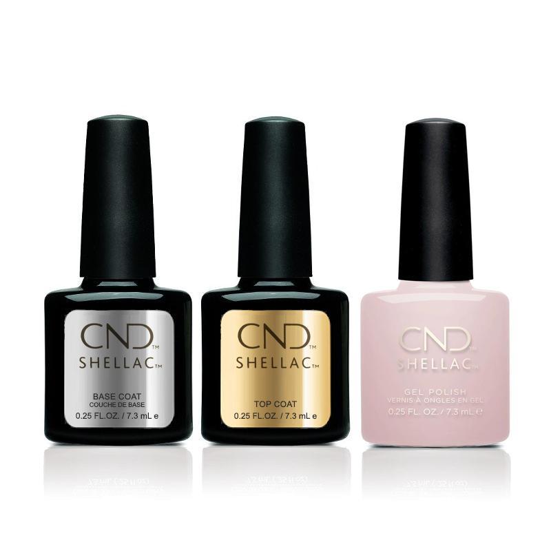 CND - Shellac Combo - Base, Top & Soiree Strut - Gel & Lacquer Polish - Nail Polish at Beyond Polish