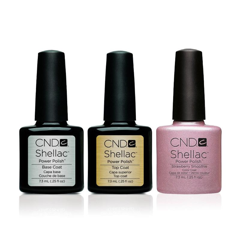 CND - Shellac Combo - Base, Top & Strawberry Smoothie - Gel Polish - Nail Polish at Beyond Polish