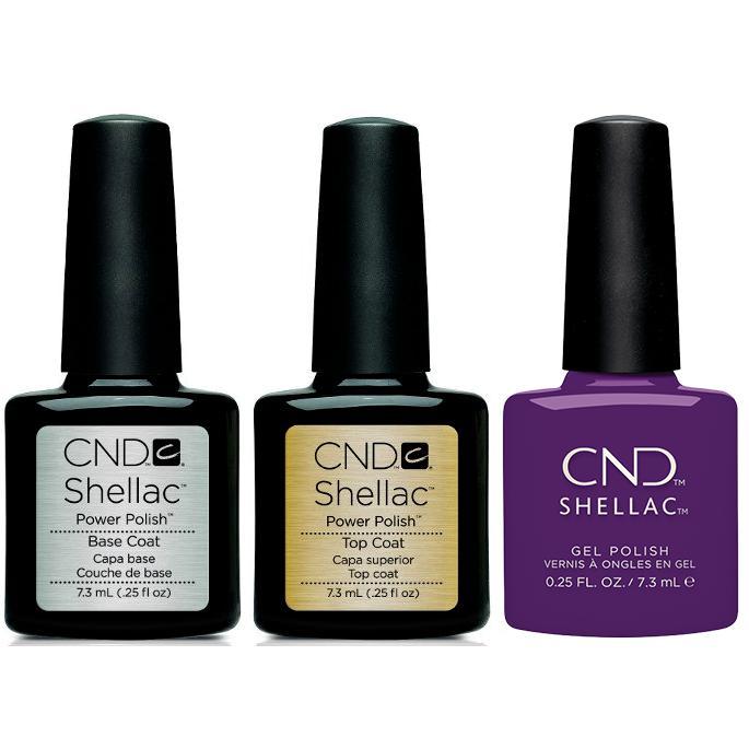 CND - Shellac Combo - Base, Top & Temptation - Gel Polish - Nail Polish at Beyond Polish