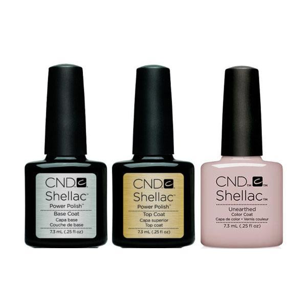 CND - Shellac Combo - Base, Top & Unearthed - Gel Polish - Nail Polish at Beyond Polish