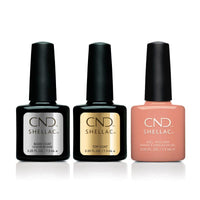 CND - Shellac Combo - Base, Top & Uninhibited - Gel & Lacquer Polish - Nail Polish at Beyond Polish