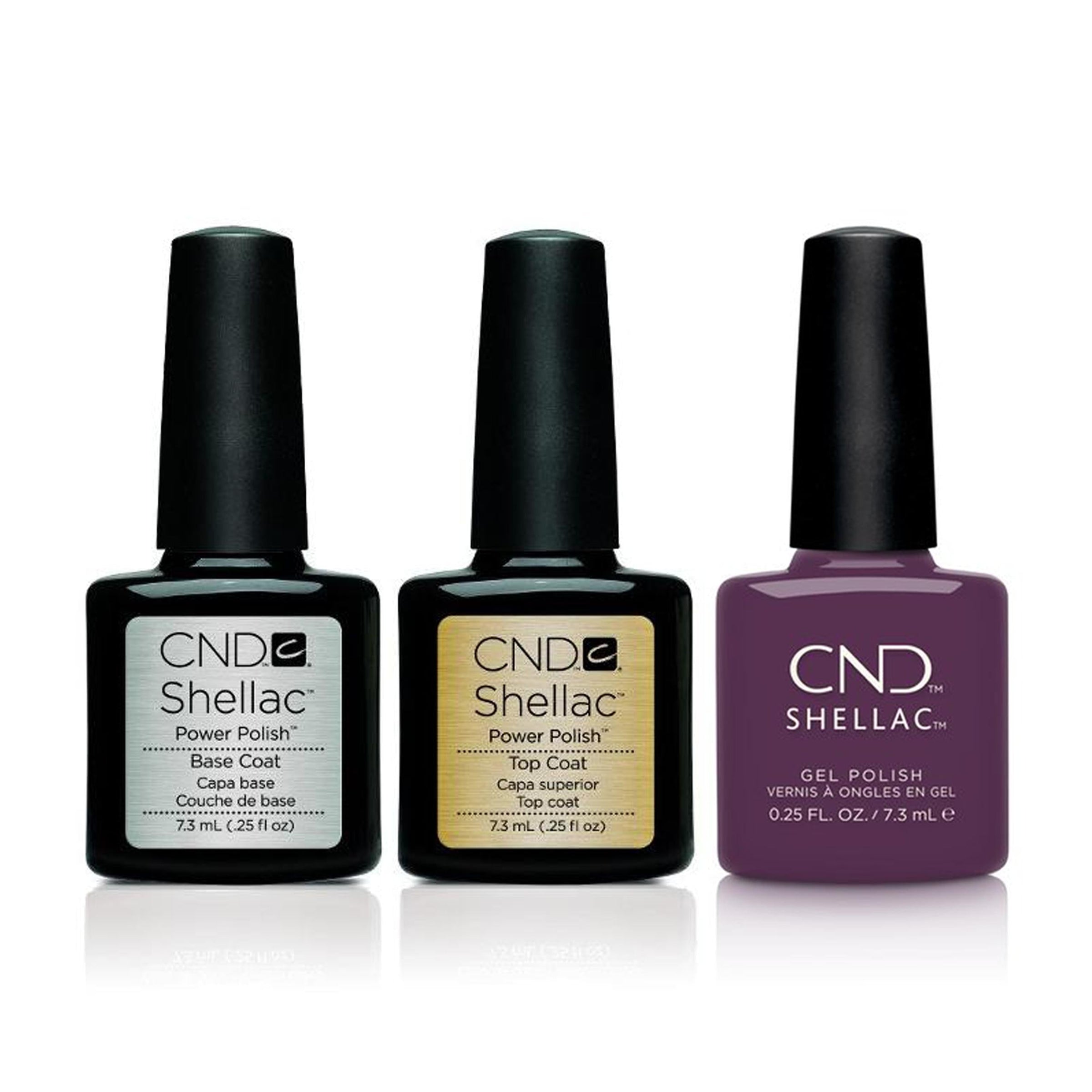 CND - Shellac Combo - Base, Top & Verbena Velvet - Gel Polish - Nail Polish at Beyond Polish