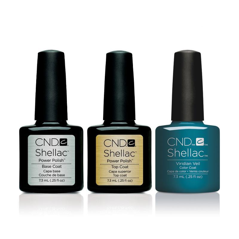 CND - Shellac Combo - Base, Top & Viridian Veil - Gel Polish - Nail Polish at Beyond Polish